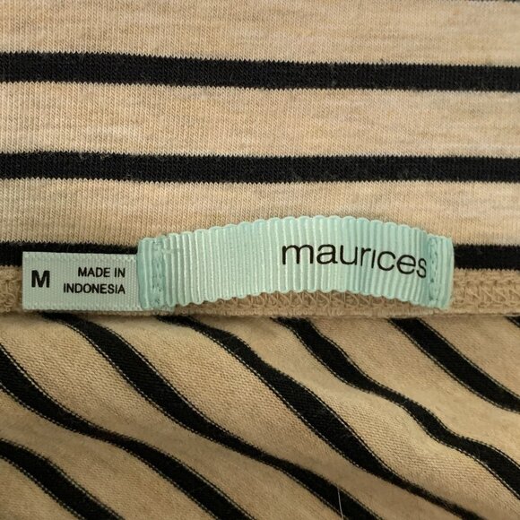 Maurices Skirt sz M Striped Pull on Maxi Long Length 39" - Picture 5 of 7